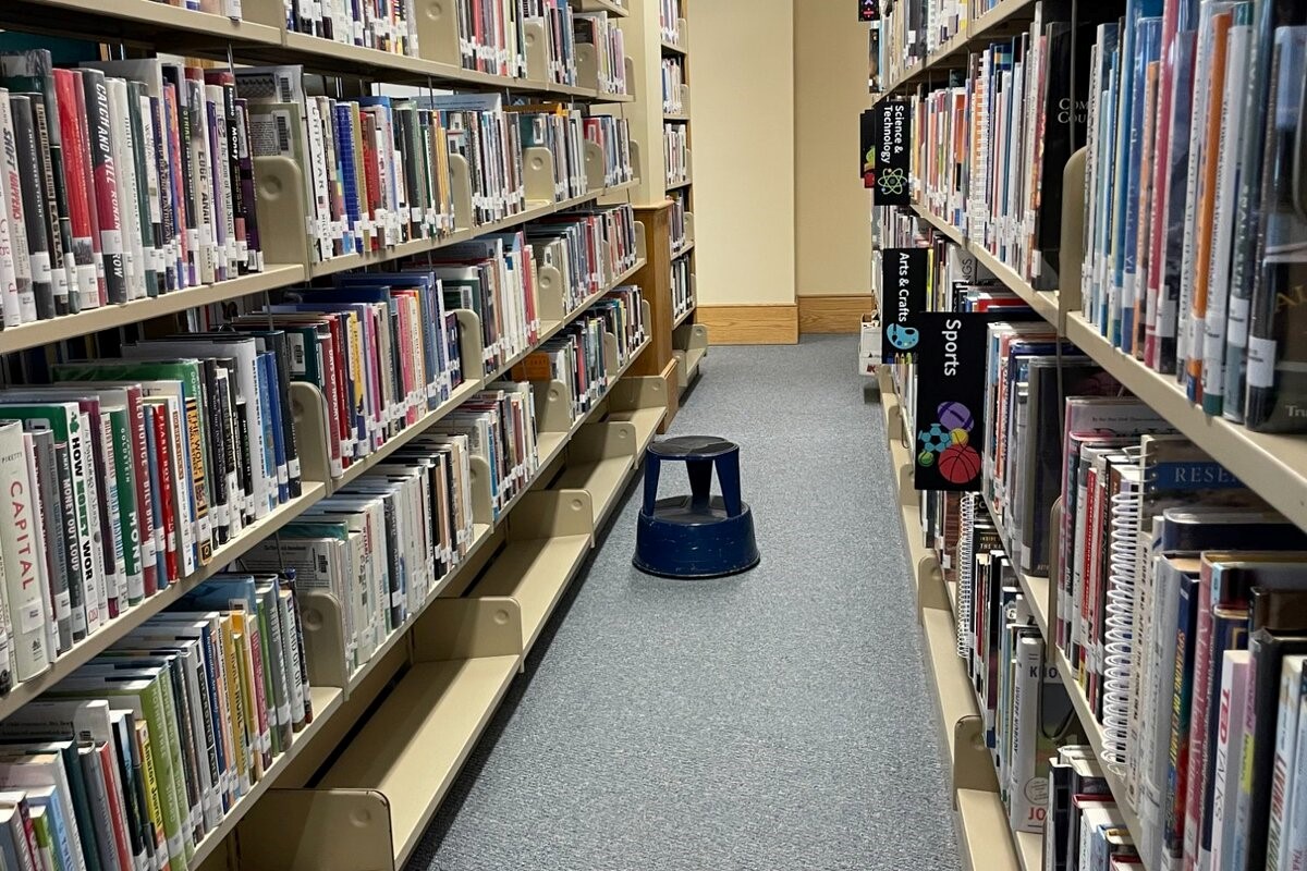 充実した蔵書数を誇る図書館